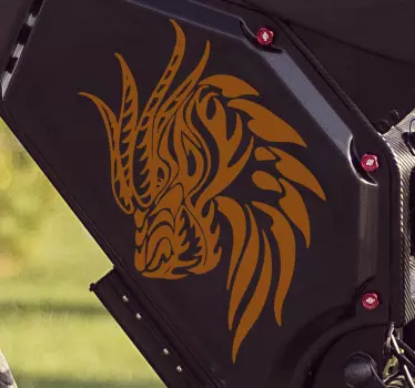Dragon head motorsykkel klistremerker - Tenstickers
