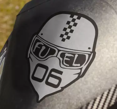 Drivstoff helment motorsykkel klistremerker - Tenstickers
