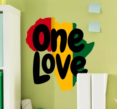 En kjærlighet afrika vegg klistremerke - Tenstickers