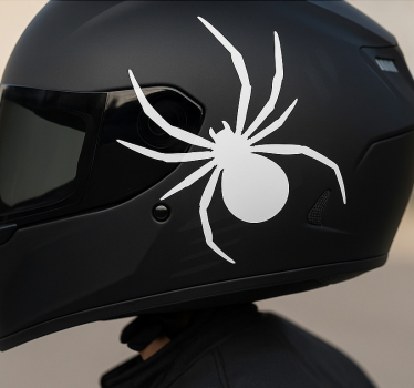 Ensfarget edderkoppdesign motorsykkel klistremerke - Tenstickers