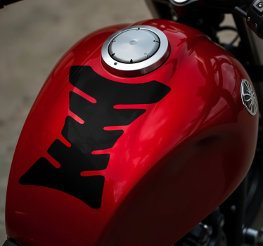 Ensfarget hud motorsykkel klistremerke - Tenstickers
