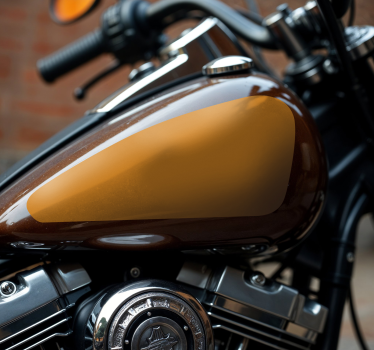 Ensfarget tank motorsykkel klistremerke - Tenstickers