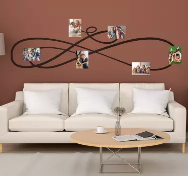 Familiebilder portrett ramme dekal - Tenstickers