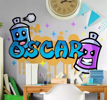 Fargerik graffiti urban dekal - Tenstickers