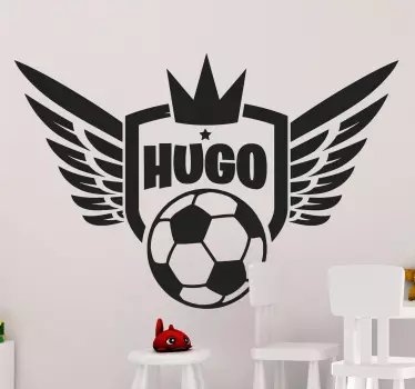 Fotball royalty veggen barn klistremerke - Tenstickers