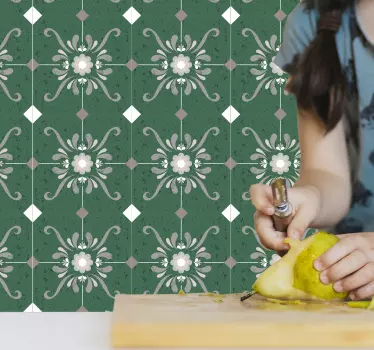 Gammel stil fliser vinyl overføring - Tenstickers