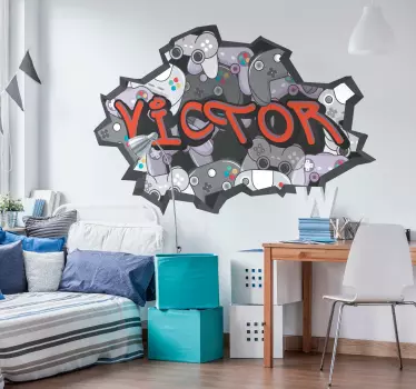 Graffiti konsoll kommandoer urban klistremerke - Tenstickers