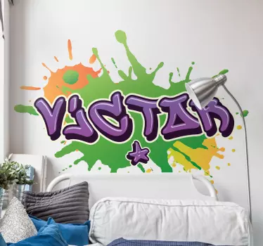 Graffiti navn virvel urbane dekaler - Tenstickers