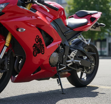 Greeting moto accent motorsykkel klistremerke - Tenstickers