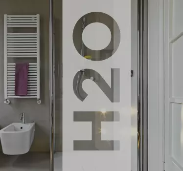 H2o dekorative dusj klistremerke - Tenstickers