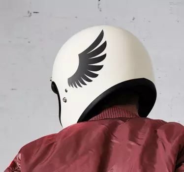 Hjelmvinger klistremerke til motorsykkel - Tenstickers