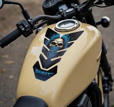 Hodeskalle banditt motorsykkel klistremerke - Tenstickers