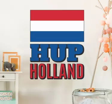 Hup holland flaggdekal - Tenstickers
