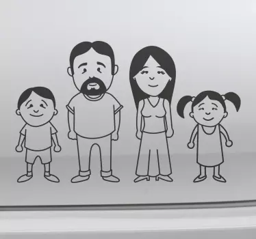 Italiensk familiebil-dekal - Tenstickers