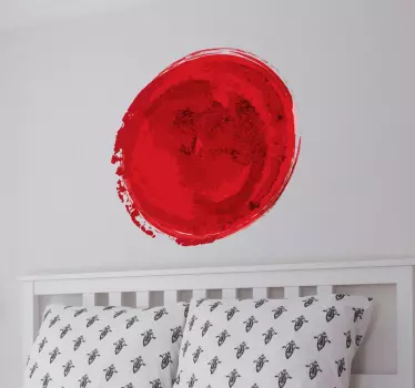 Japansk flagg sol klistremerke - Tenstickers
