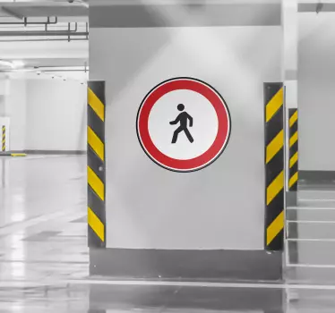Klistremerke for fotgjengerskilt - Tenstickers