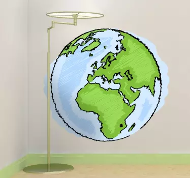 Klistremerke for planet jorden barn - Tenstickers