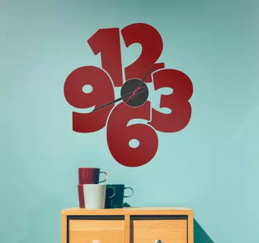 Klistremerke med store tall - Tenstickers
