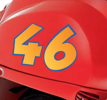 Klistremerker for motorsykkel nummer - Tenstickers
