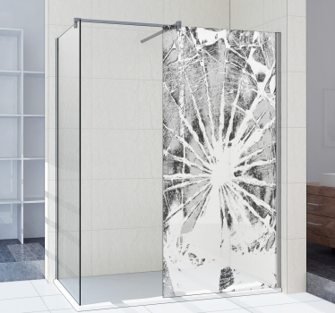 Knust glass klistremerke - Tenstickers