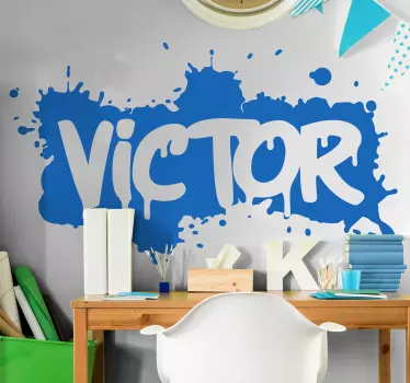 Maling sprut graffiti tilpasset klistremerke - Tenstickers