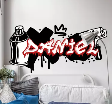 Minimal farger grafitti urban dekal - Tenstickers