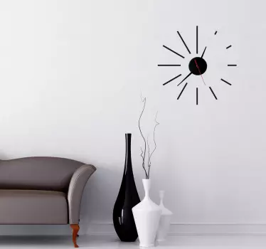 Moderne spiral klokke vegg klistremerke - Tenstickers
