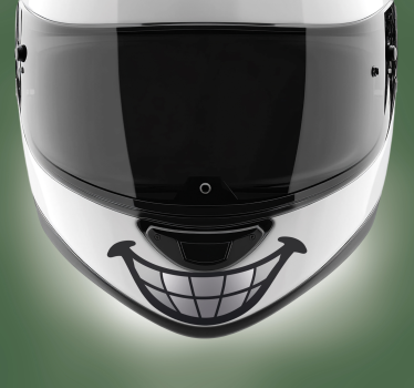 Morsomt tanndesign motorsykkel klistremerke - Tenstickers