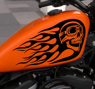 Motorsykkel klistremerke speed demon tank - Tenstickers