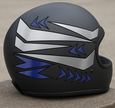Grafisk design av hjelm motorsykkel klistremerke - Tenstickers