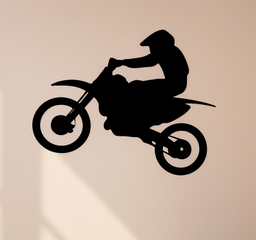 Motorsyklist på motorsykkelfartøy motorsykkel klistremerke - Tenstickers