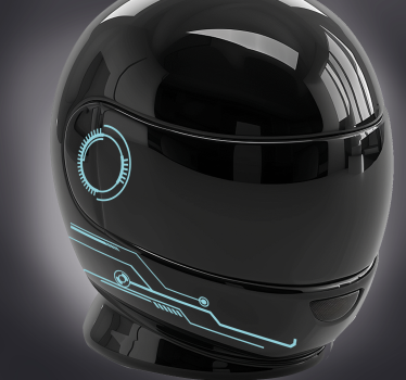 Neonlinjer design motorsykkel klistremerke - Tenstickers