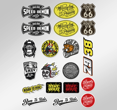 Original bombepakke motorsykkel klistremerke - Tenstickers