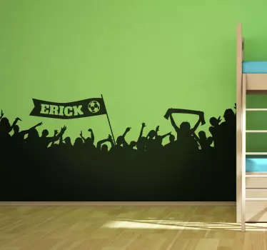 Personaliserte fotballfans veggoverføringsbilde - Tenstickers