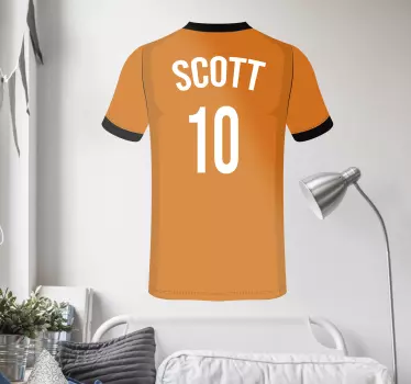 Personlig fotball-klistremerke - Tenstickers