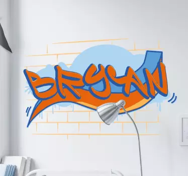Personlig graffiti veggen klistremerke - Tenstickers