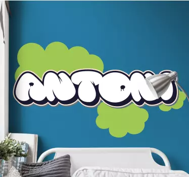 Tilpasset boblegraffiti klistremerke for tenåring - Tenstickers