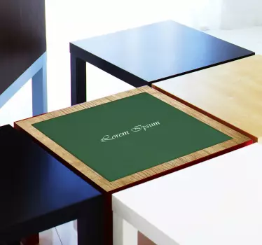 Personlig pokerbord-klistremerke - Tenstickers