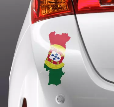 Portugal kart bil dekal - Tenstickers