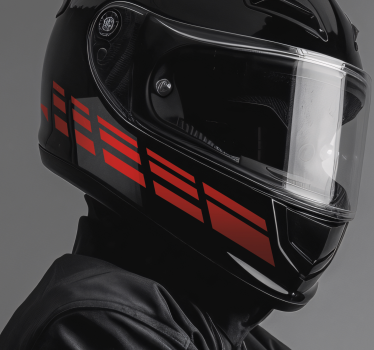 Rask linjedesign motorsykkel klistremerke - Tenstickers