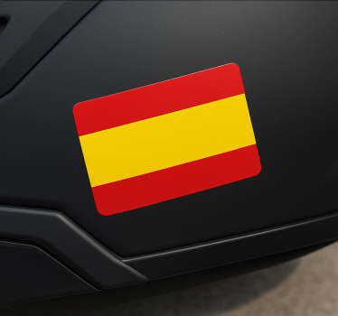 Motorsykkel klistremerke spansk flagg til hjelm - Tenstickers