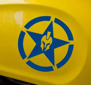Spartansk stjerne klistremerke til motorsykkel - Tenstickers