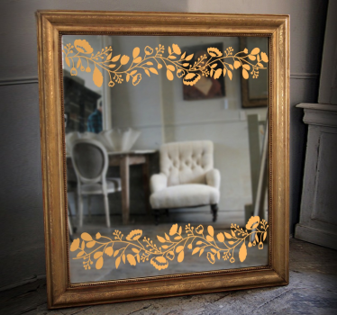 Speil blomstertegning - Tenstickers