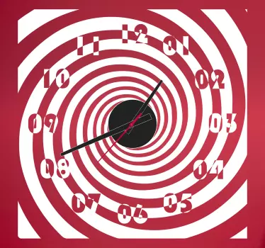 Spiral illusjon veggklistremerke - Tenstickers