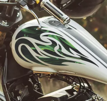 Stamme flamme klistremerke til motorsykkel - Tenstickers