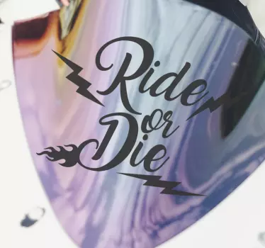 Sykle eller dø motorsykkel-klistremerker - Tenstickers