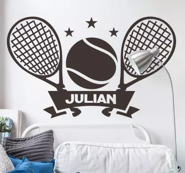 Tennis tilpassbar klistremerke - Tenstickers