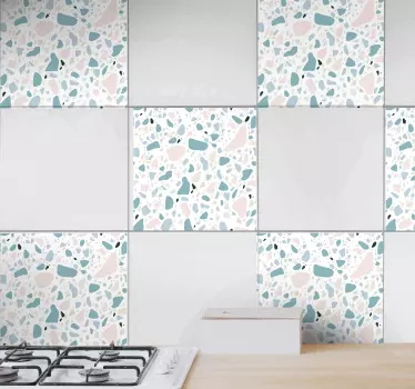 Terrazzo fliser mønster fliser overføring - Tenstickers