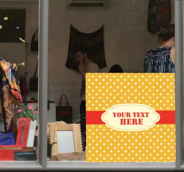 Tilpassbare polka dots spesialtilbud-klistremerke - Tenstickers