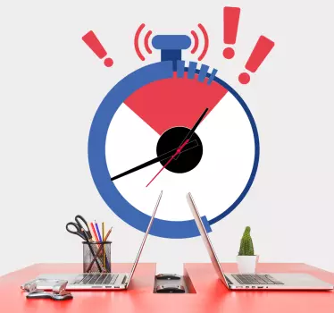 Timer med varsler klistremerke klokke - Tenstickers
